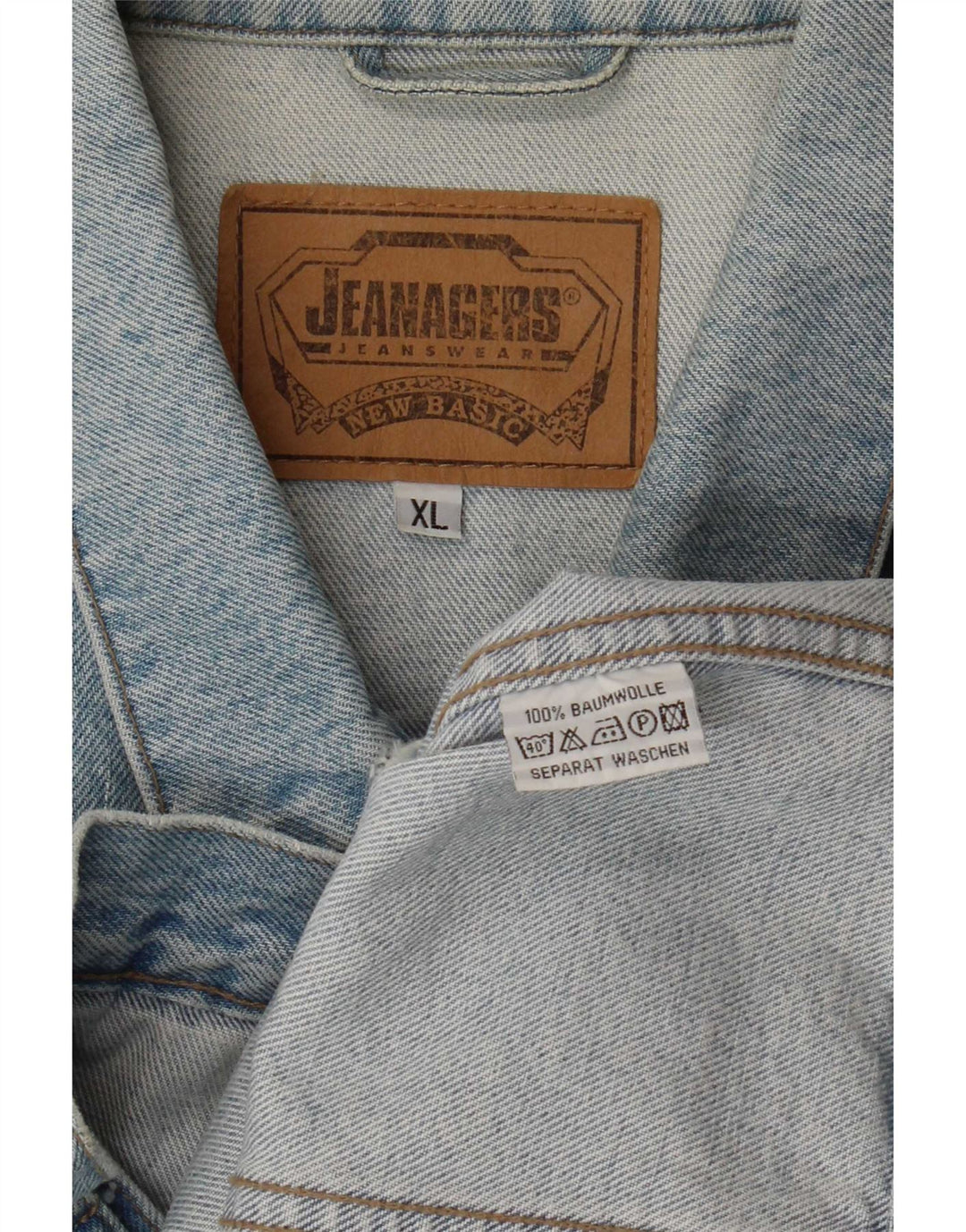 Giacca di jeans da uomo Jeanagers UK 42 XL cotone blu