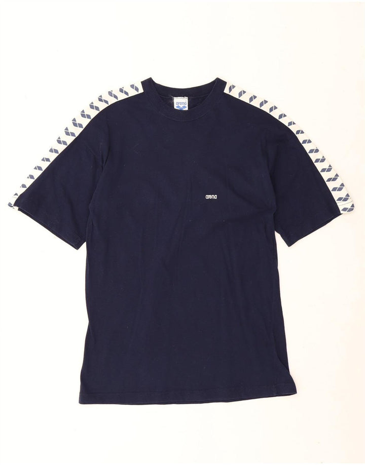 T-shirt grafica da uomo Arena Top Small blu navy color block