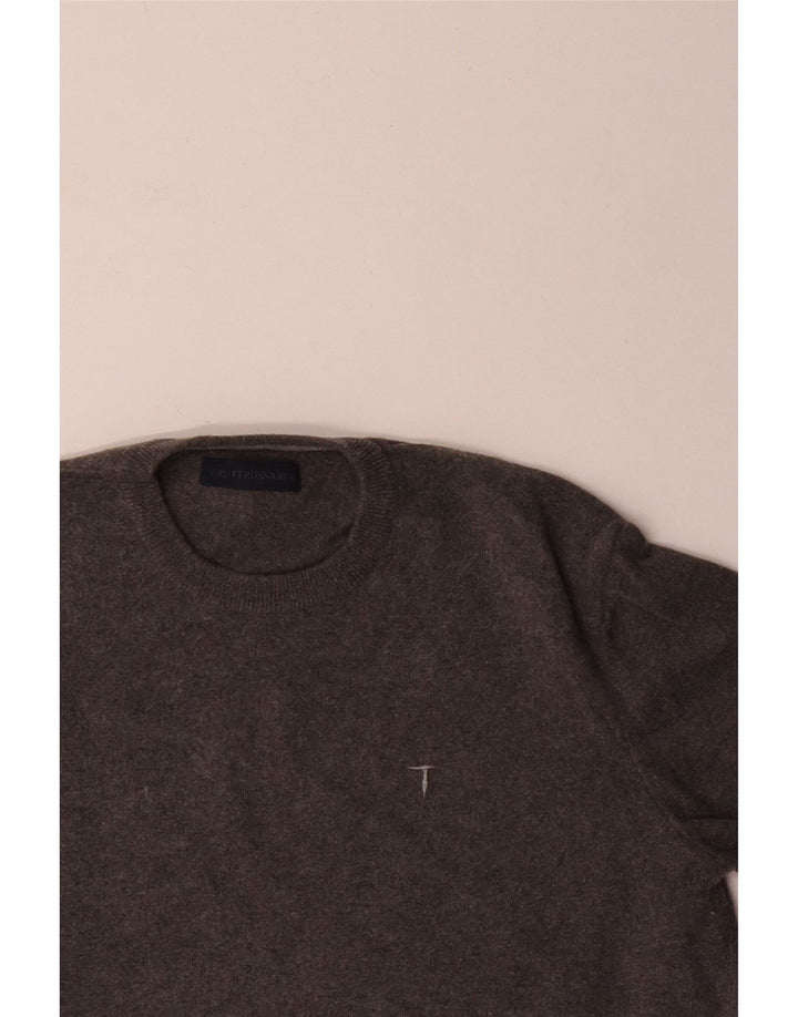 Maglione Trussardi Uomo Girocollo XL Grigio Lana
