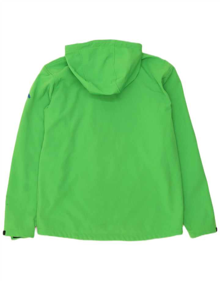 KILIMANJARO Mens Hooded Windbreaker Jacket UK 40 Large Green Polyester