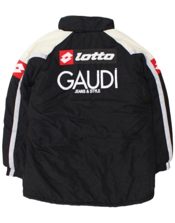 Giacca a vento con cappuccio Lotto da uomo dell'Udinese Calcio UK 44 2XL Nera