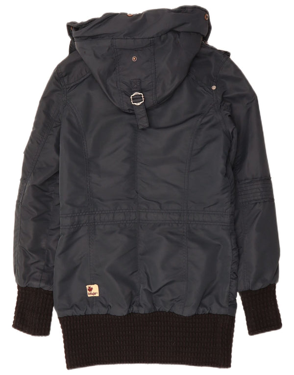 Giacca parka da uomo con cappuccio KHUJO UK 38 medio blu navy