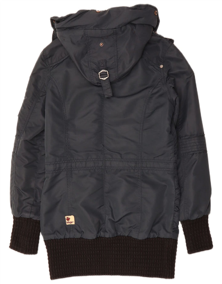 Giacca parka da uomo con cappuccio KHUJO UK 38 medio blu navy