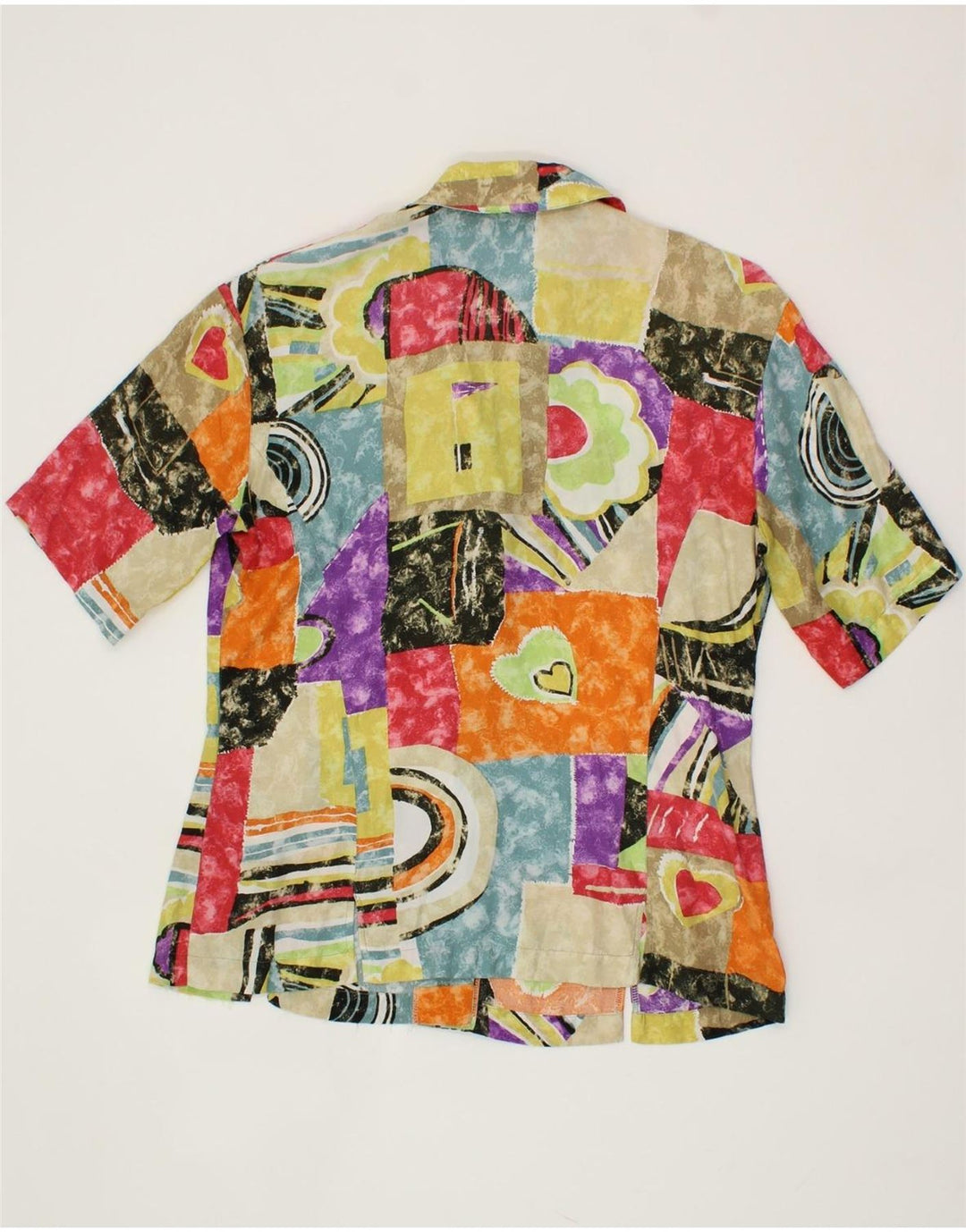 FELICIA Womens Short Sleeve Blazer Jacket EU 38 Medium Multicoloured Vintage Felicia and Second-Hand Felicia from Messina Hembry 