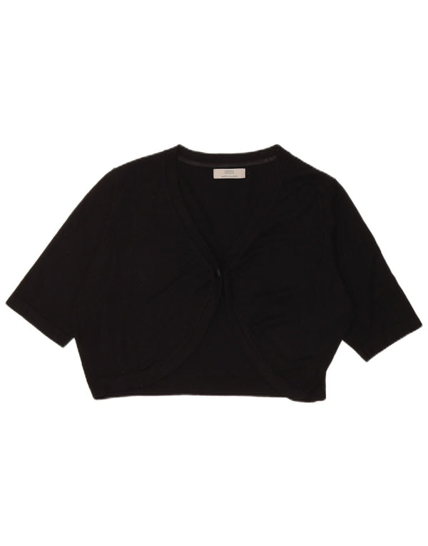 Maglione Bolero a maniche corte da donna Marks & Spencer UK 14 medio nero