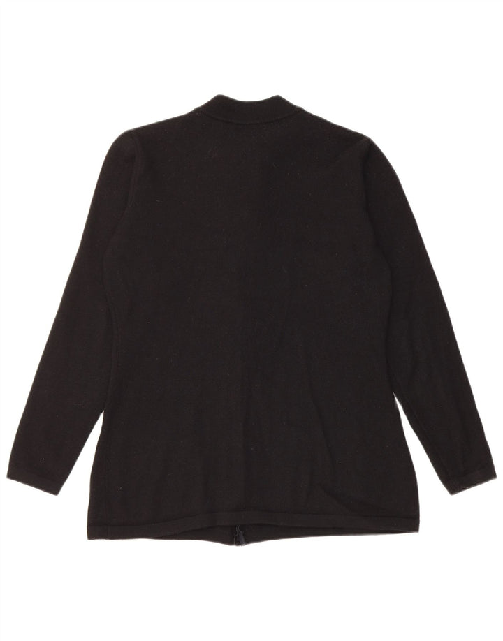 Maglione cardigan da donna SISLEY UK 12 lana nera media