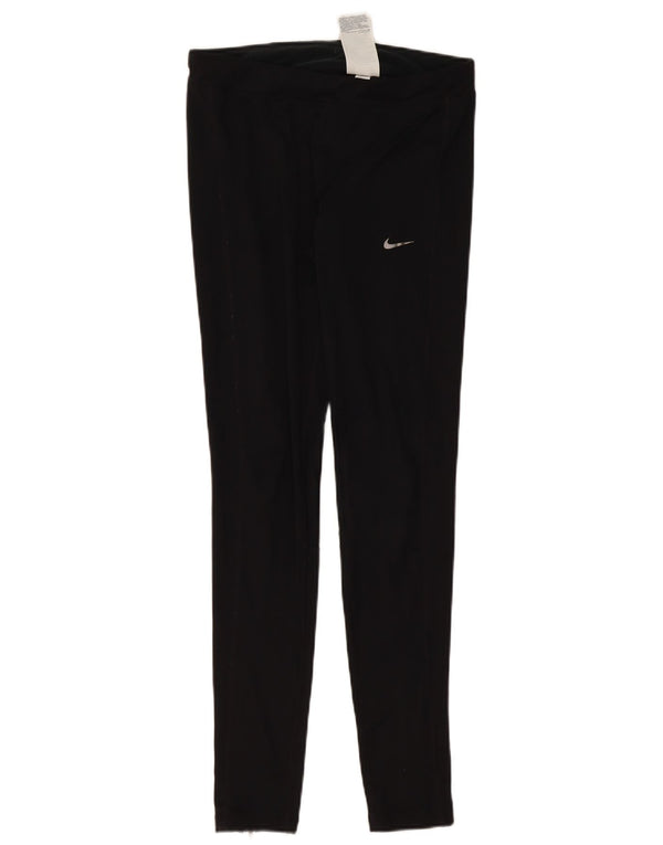 Leggings NIKE Dri Fit da donna UK 12 medio nero poliestere