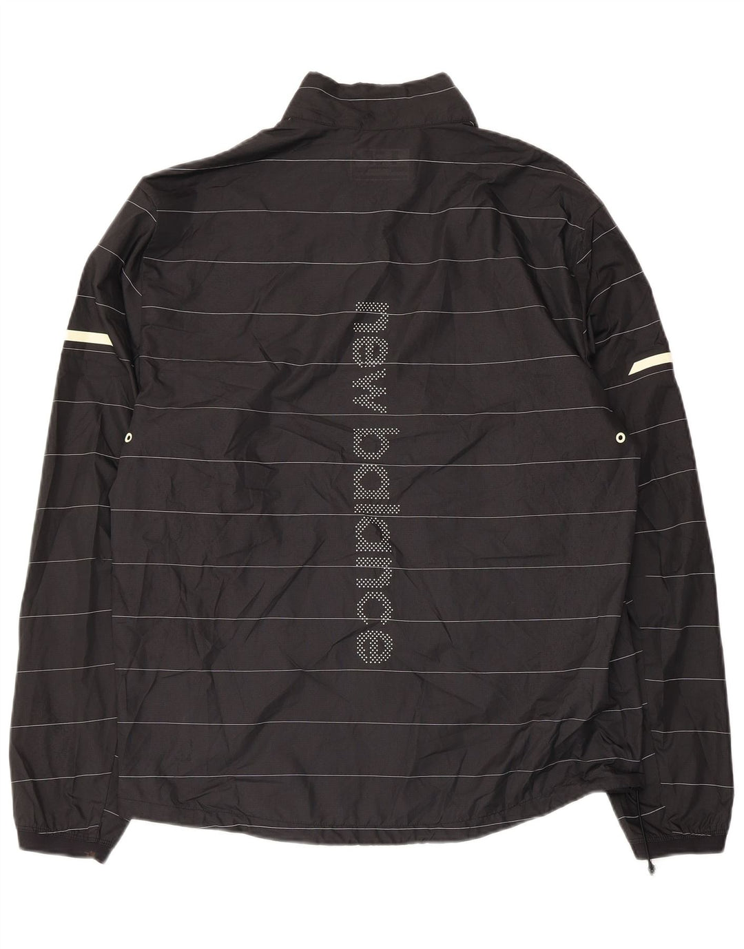 Giacca da ginnastica grafica da uomo New Balance a righe medie nere