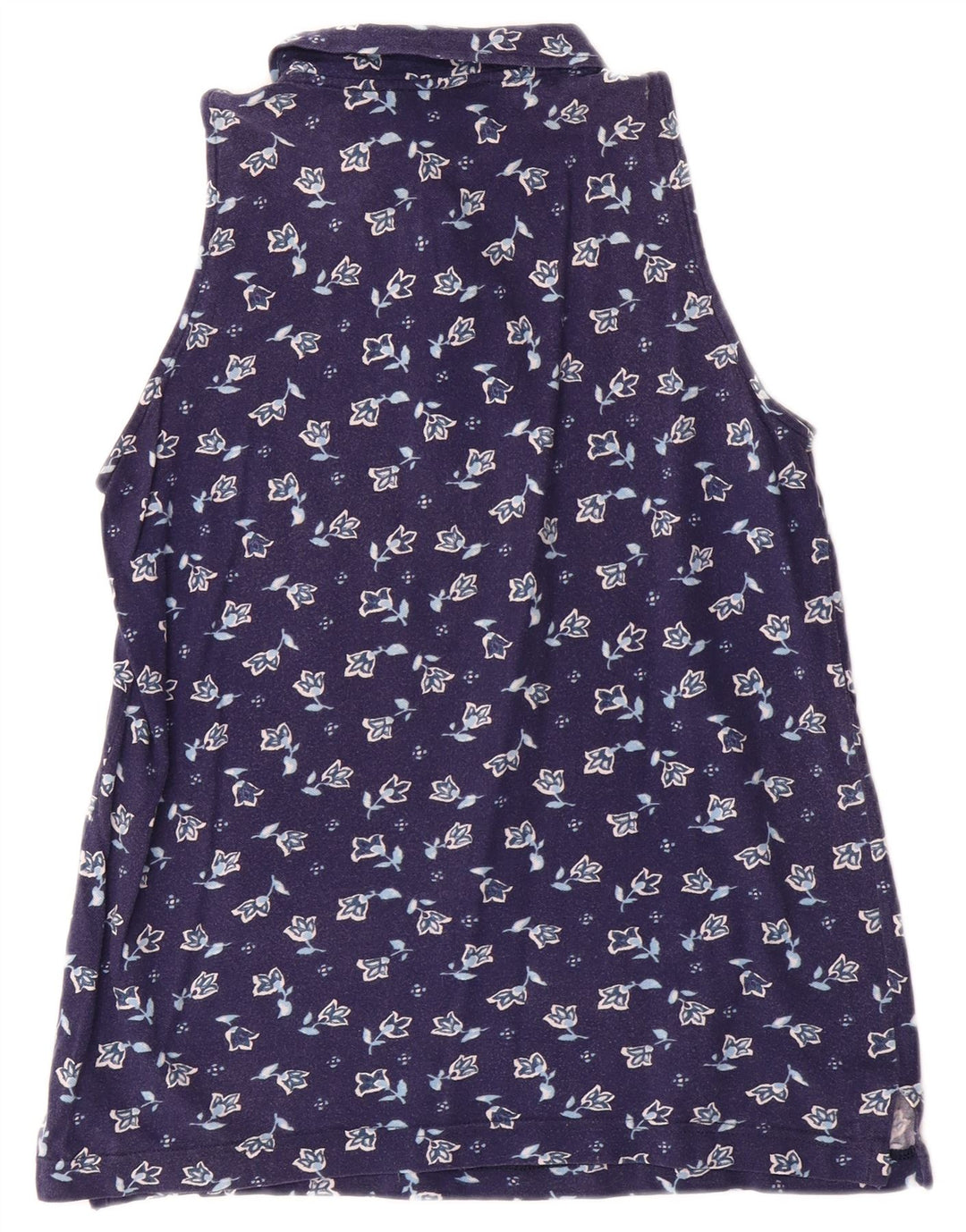 Polo senza maniche da donna FILA IT 42 Medio Blu Navy Floreale