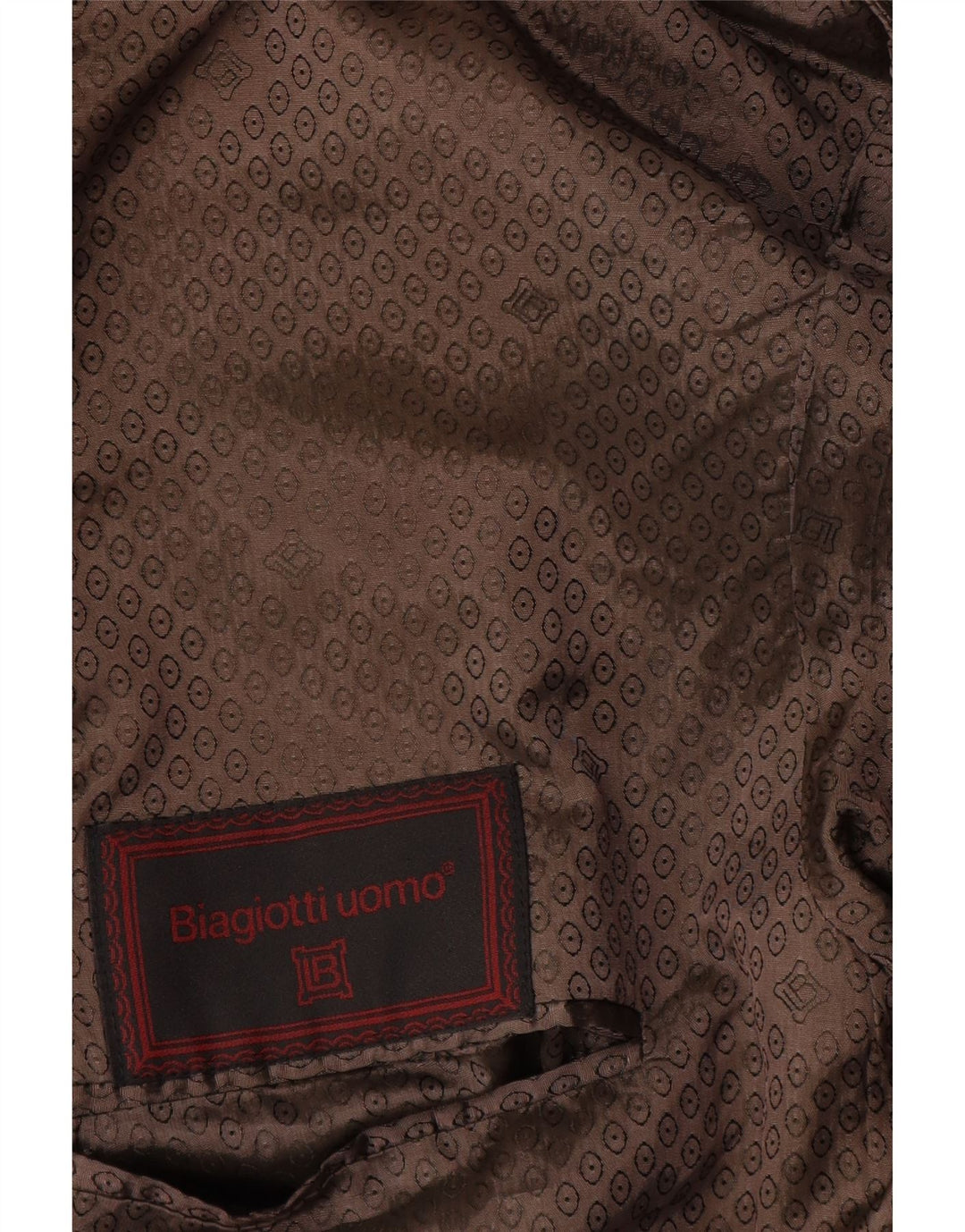 Giacca blazer da uomo a 1 bottone Biagiotti UK 38 media nera