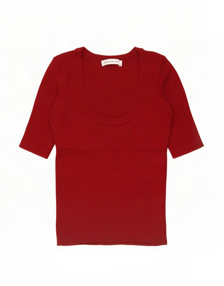 Camicetta Zara da donna Top UK 8 piccola bordeaux