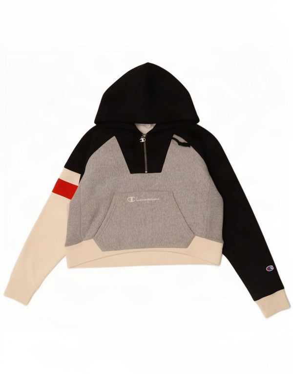 Maglione corto con cappuccio oversize da donna Champion UK 10 piccolo multicolore