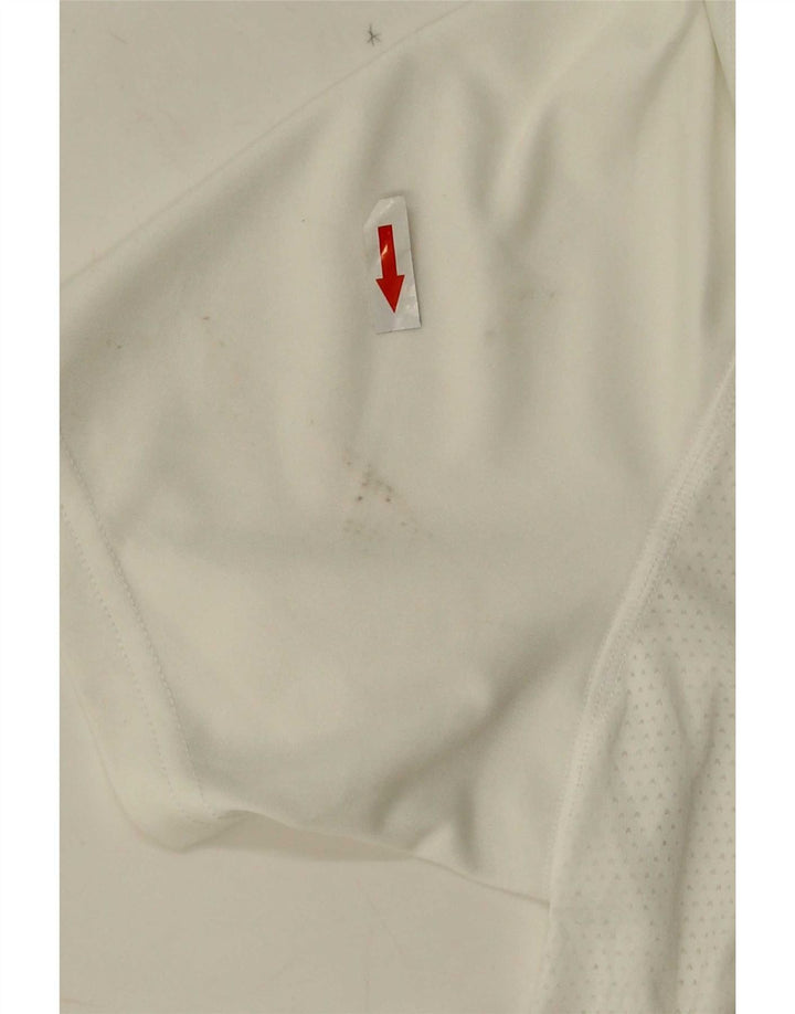 T-shirt Reebok da uomo Top Large in poliestere color block bianco