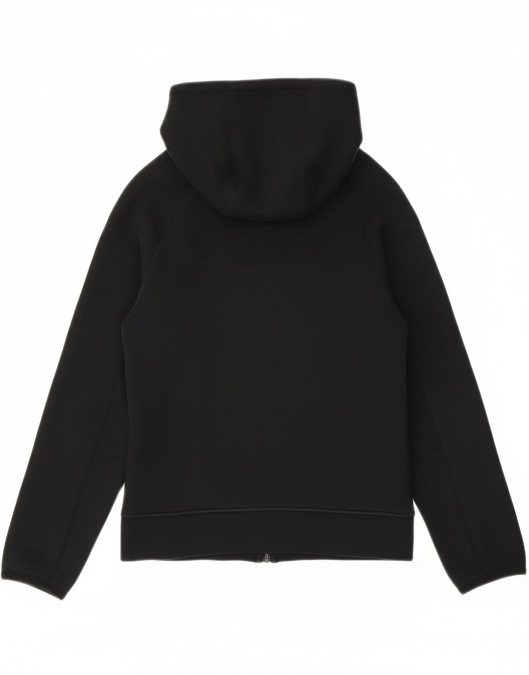 Felpa con cappuccio e zip Nike per ragazzi, 10-11 anni, cotone nero medio