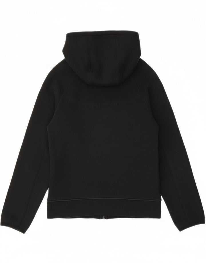 Felpa con cappuccio e zip Nike per ragazzi, 10-11 anni, cotone nero medio