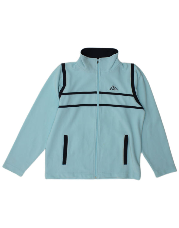 Giacca da tuta da donna Kappa UK 14 Poliestere color block blu medio