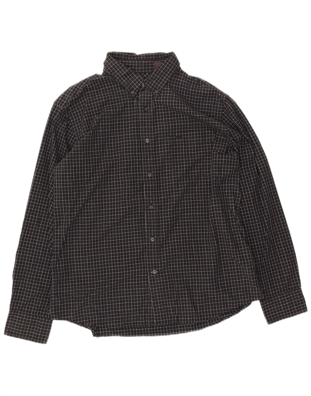 DOCKERS Camicia da uomo XL in cotone a quadri neri