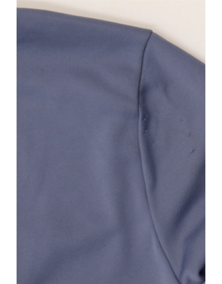 UNDER ARMOUR Mens Zip Neck Sweatshirt Jumper Medium Purple Polyester Vintage Under Armour and Second-Hand Under Armour from Messina Hembry 