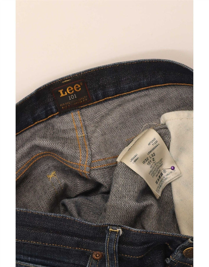 Jeans dritti da uomo Lee 101 Z W32 L32 cotone blu navy
