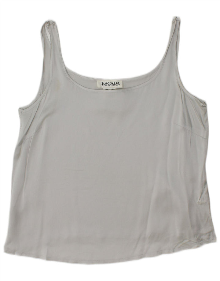 Canotta Donna Escada IT 42 Grigio Medio Seta