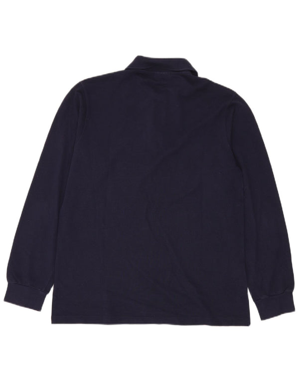 Polo LACOSTE da uomo a maniche lunghe Suze 3 Small in cotone blu navy