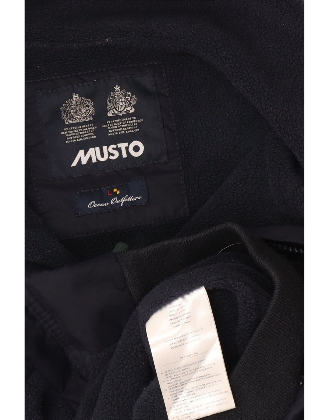 Giubbotto bomber da uomo Musto UK 40 grande poliestere blu navy