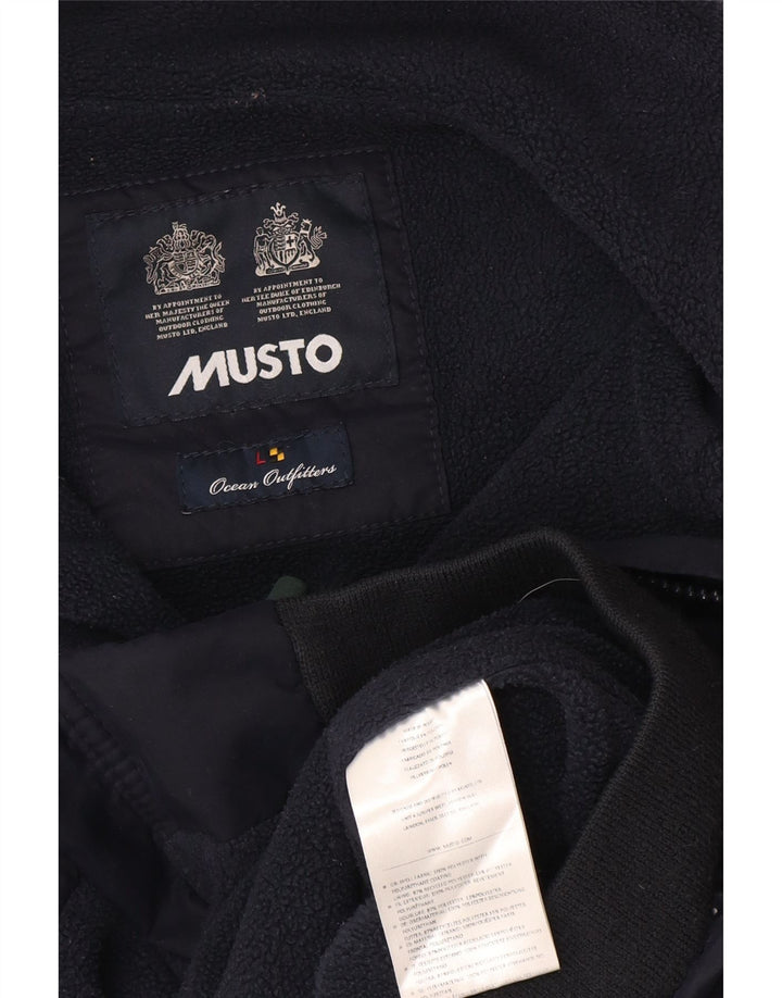 Giubbotto bomber da uomo Musto UK 40 grande poliestere blu navy