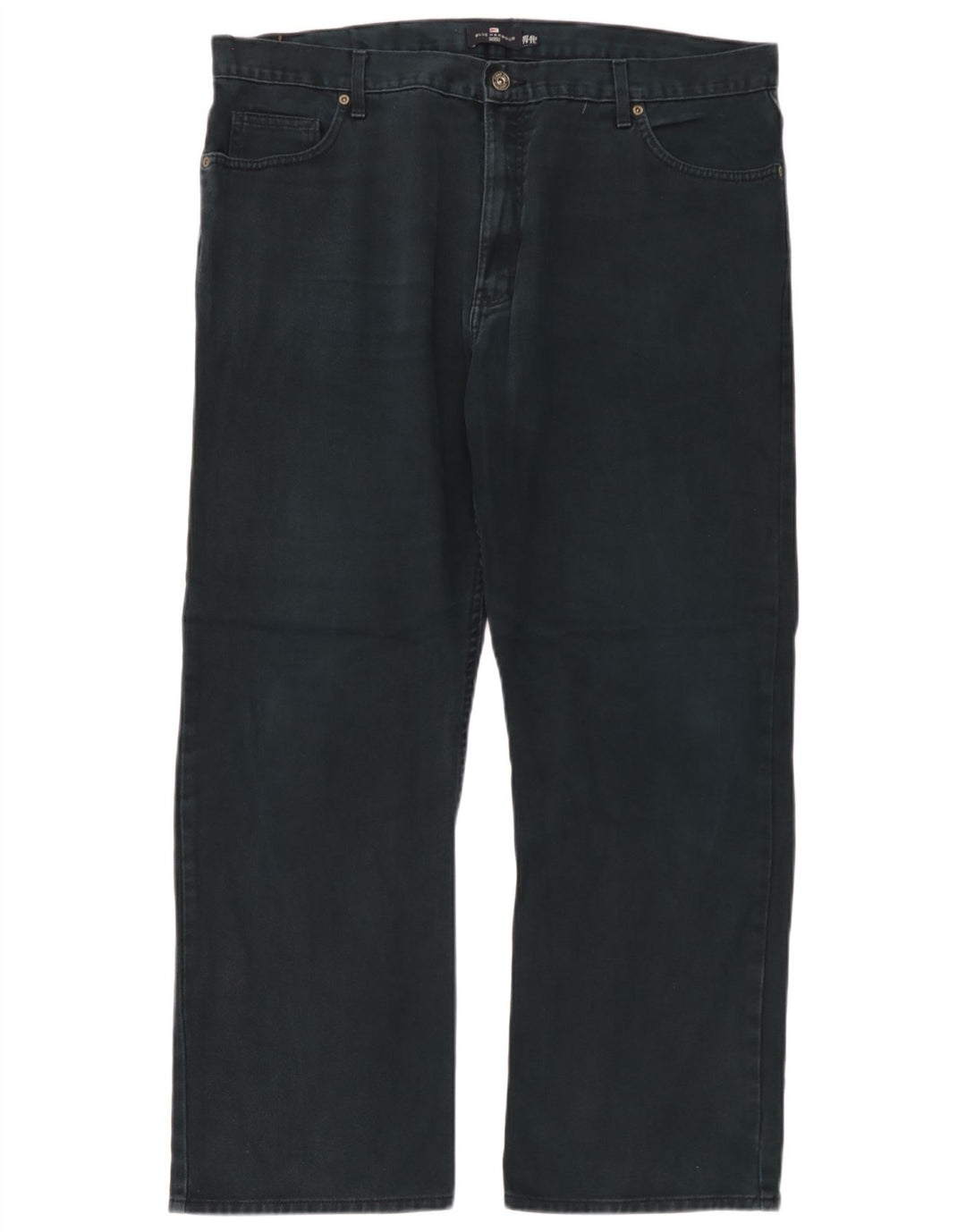 Jeans dritti da uomo Marks & Spencer Blue Harbour W42 L31 cotone nero