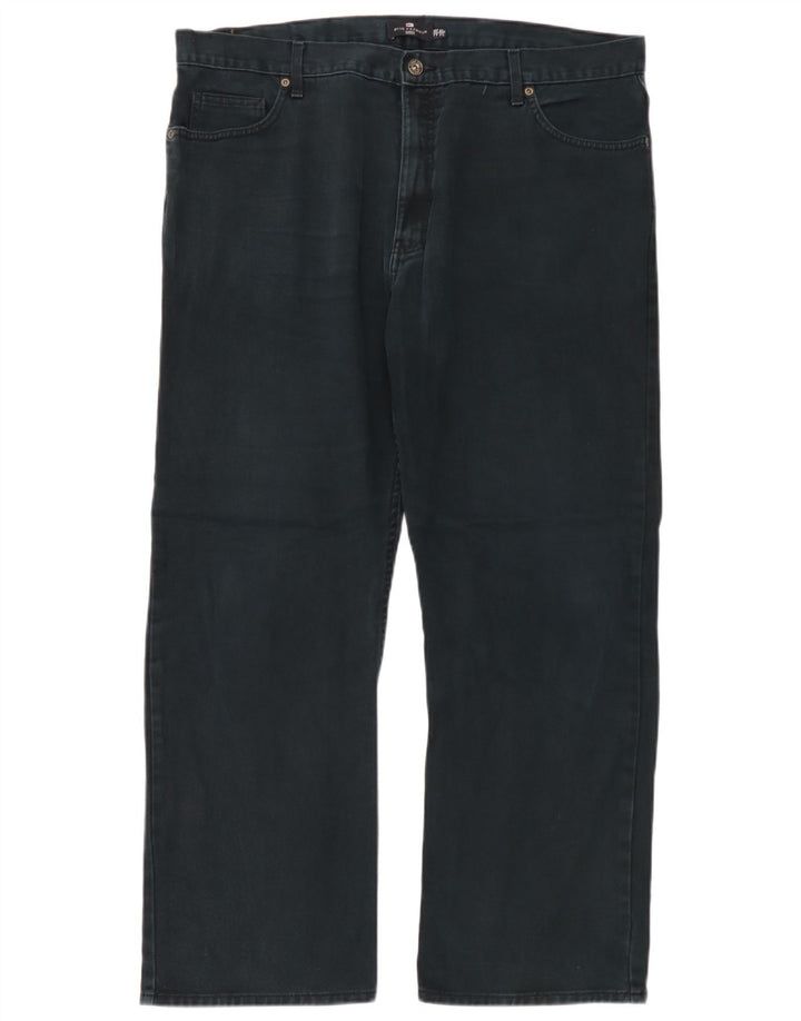Jeans dritti da uomo Marks & Spencer Blue Harbour W42 L31 cotone nero