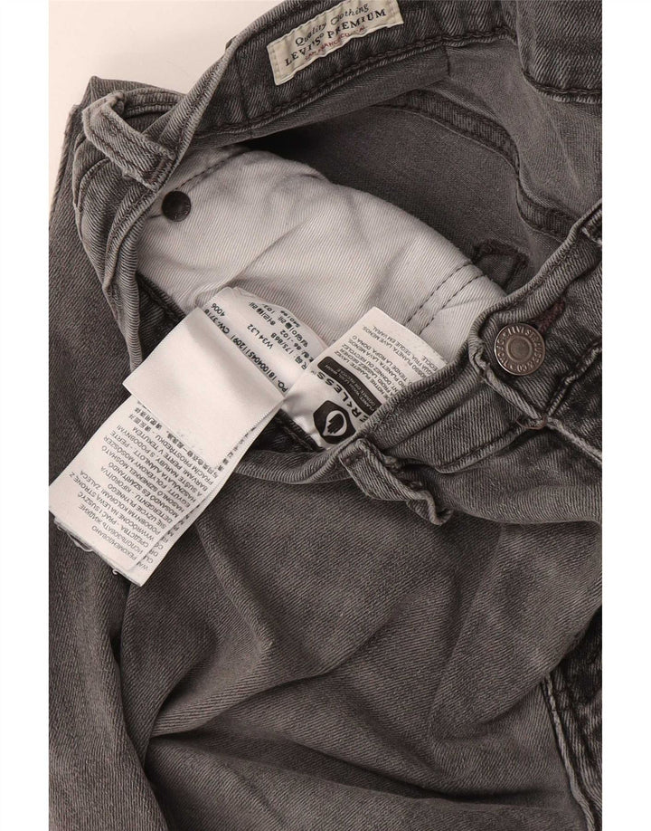 Jeans slim da uomo Levi's W34 L32 cotone grigio