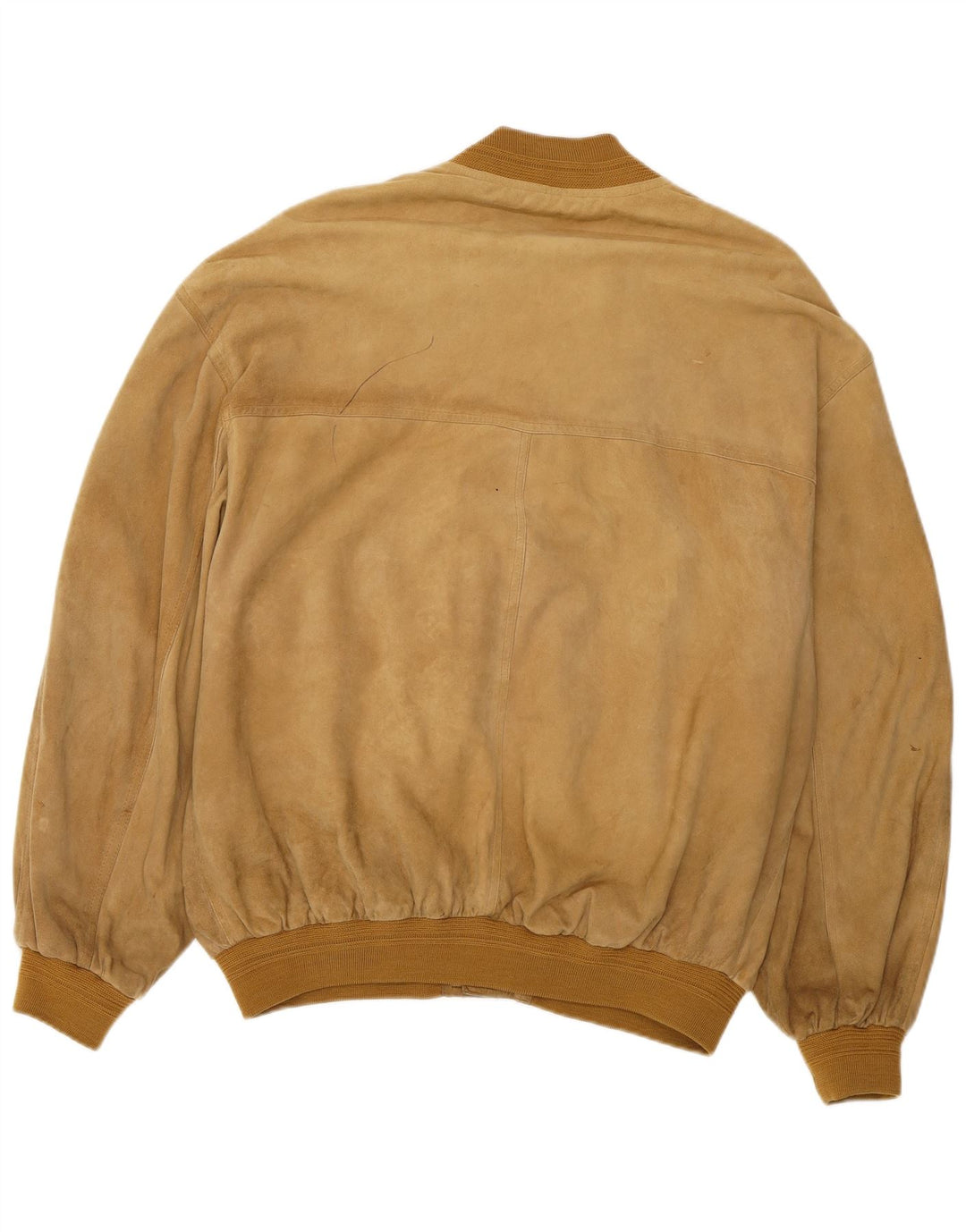 Giubbotto bomber da uomo in pelle scamosciata VINTAGE IT 52 XL in pelle beige