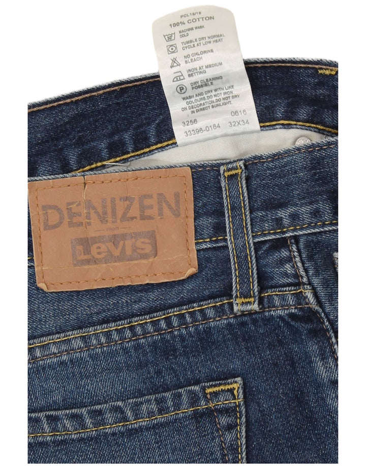 Jeans dritti da uomo Levi's W32 L30 in cotone blu