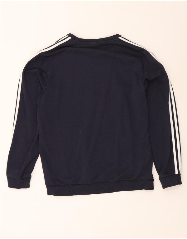 Felpa da uomo Adidas Maglione grande blu navy in cotone
