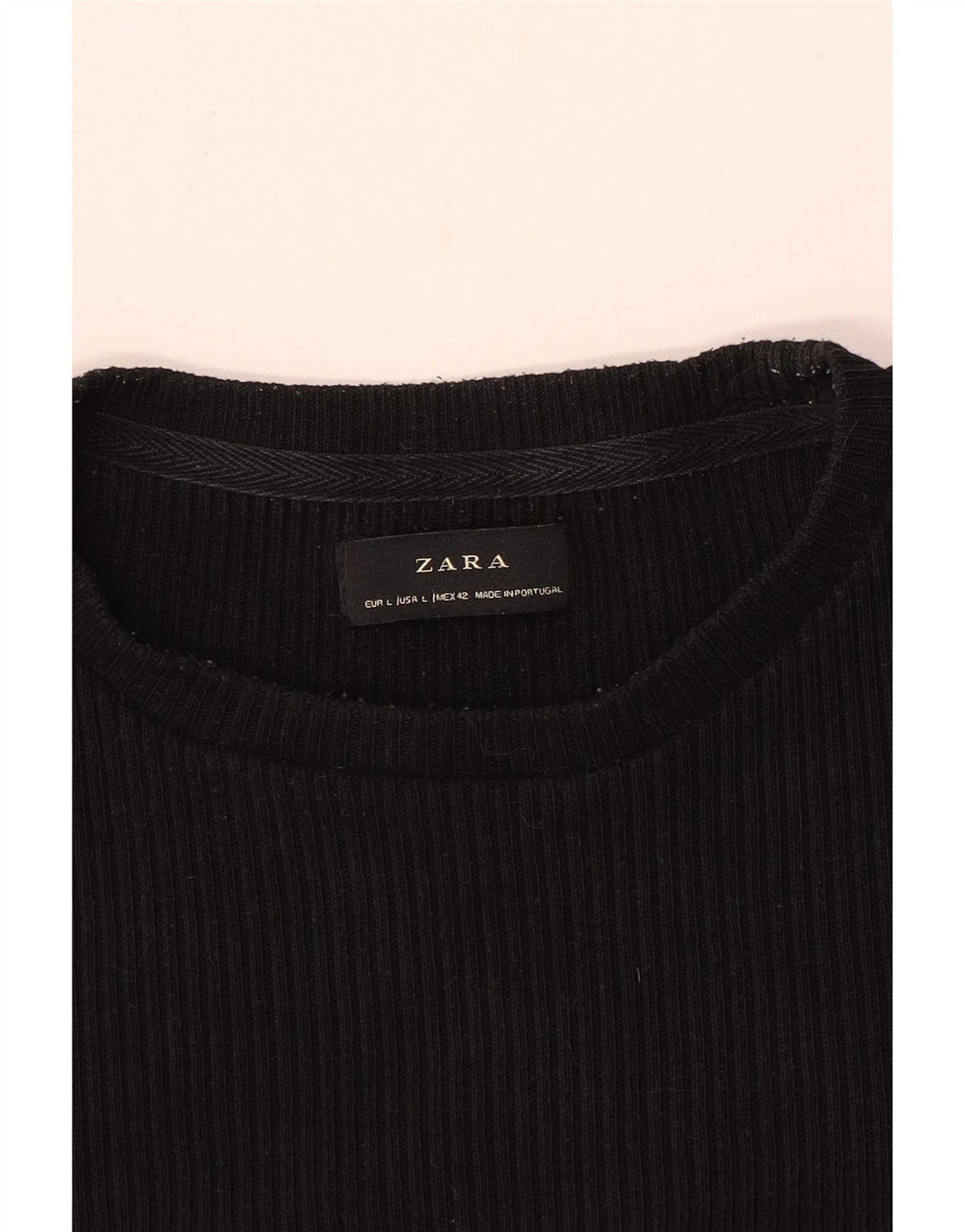 T-shirt Zara da uomo grande nera
