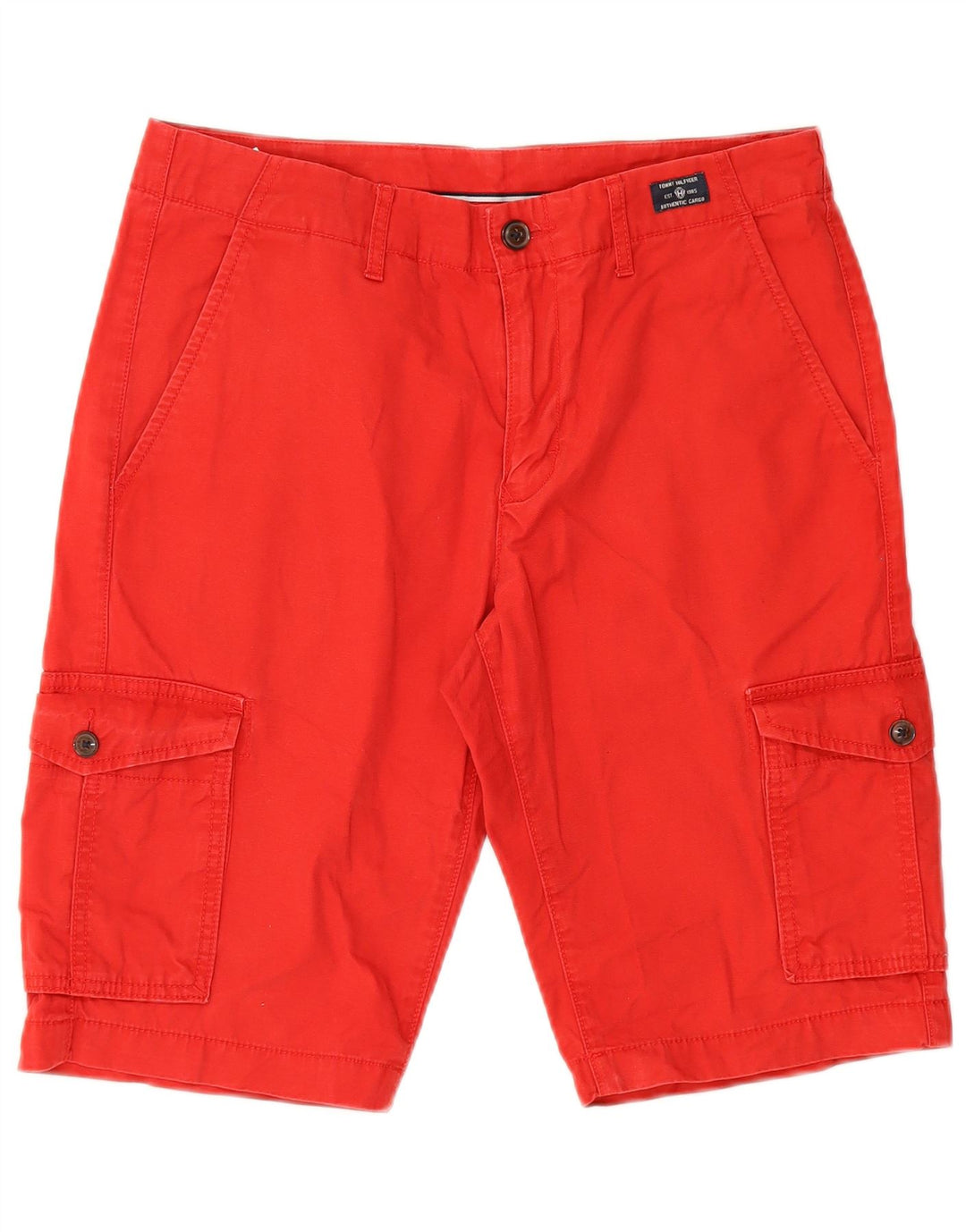 Pantaloncini cargo da uomo Tommy Hilfiger W31 cotone rosso medio