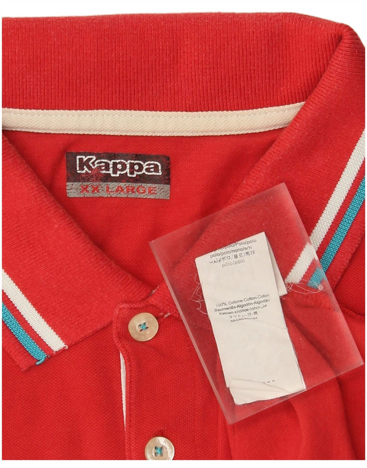 Polo Kappa Uomo 2XL Cotone Rosso