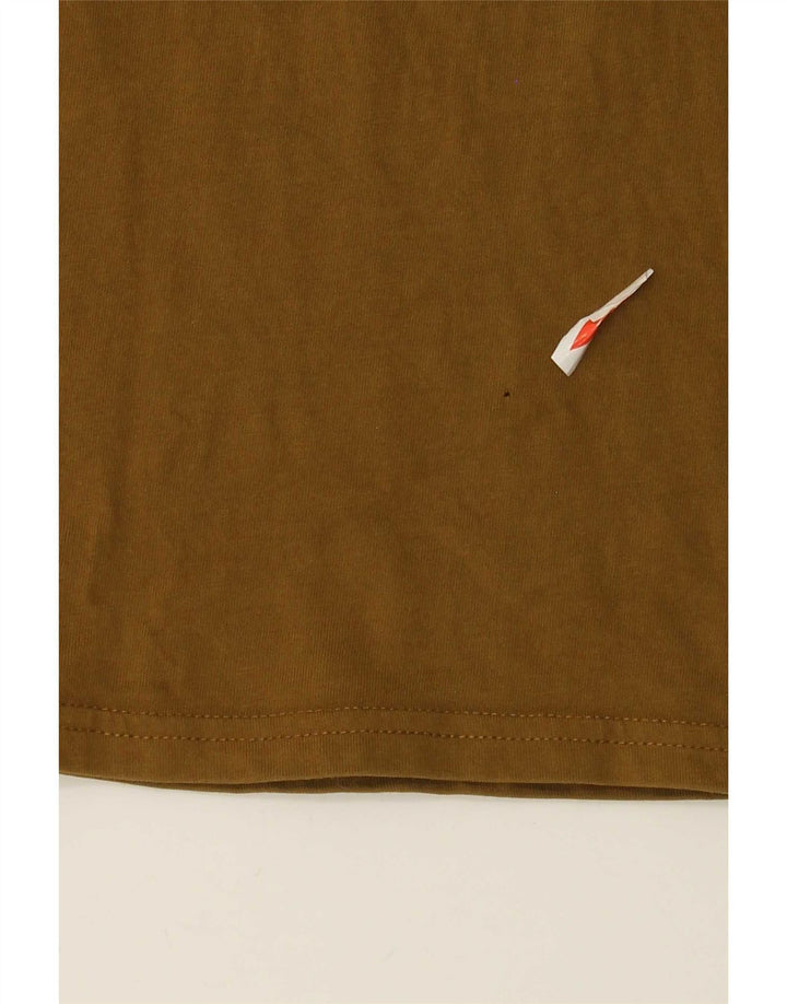 T-shirt grafica da uomo Diesel Top grande in cotone marrone