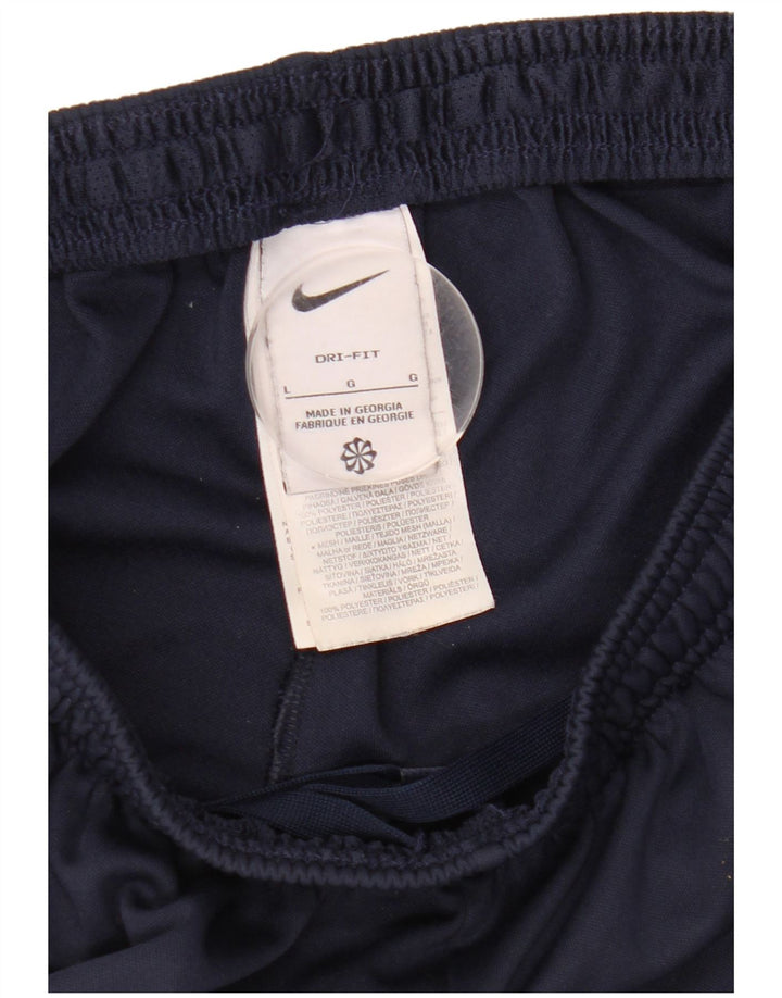 Pantaloni da tuta Nike Dri Fit da uomo, grandi, in poliestere blu navy