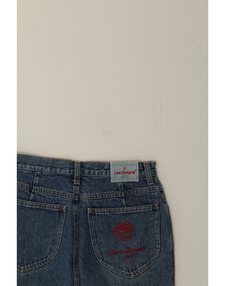 LAURA BIAGIOTTI Womens Denim Skirt W30 Medium Blue Cotton Vintage Laura Biagiotti and Second-Hand Laura Biagiotti from Messina Hembry 