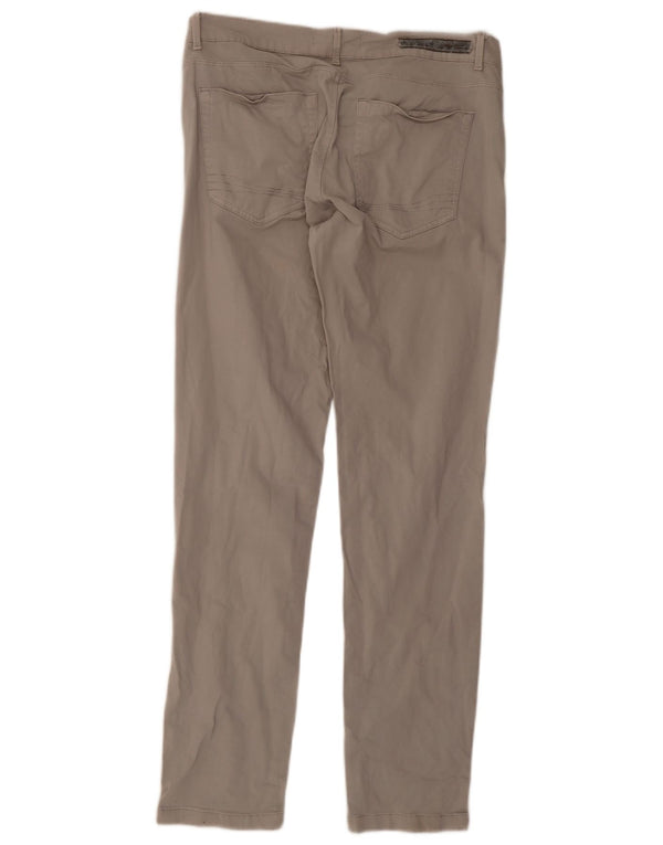 Pantaloni casual slim da uomo Zara EU 46 XL W36 L32 Cotone grigio