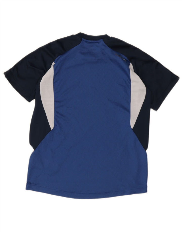Maglietta Adidas da ragazzo, 11-12 anni, in poliestere color block blu