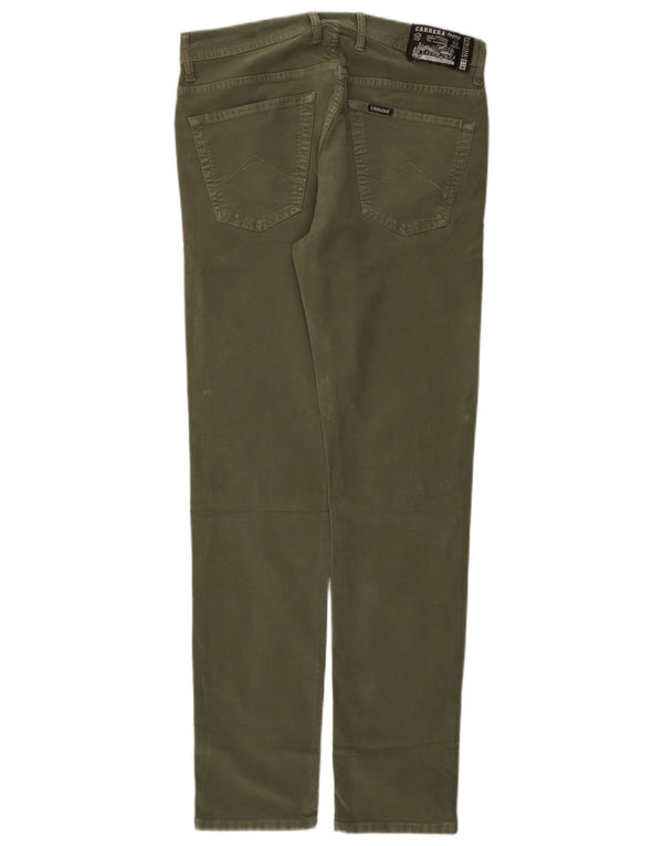Pantaloni casual slim da uomo Carrera IT 48 Medium W33 L32 Cotone kaki