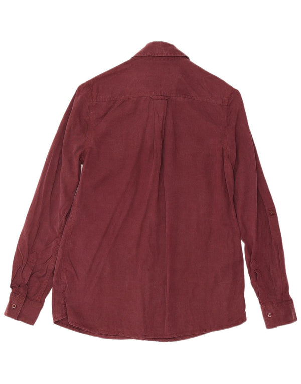 Camicia da donna Marks & Spencer UK 8 piccola Lyocell bordeaux