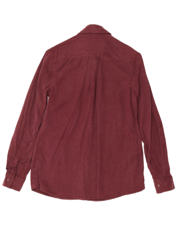 Camicia da donna Marks & Spencer UK 8 piccola Lyocell bordeaux