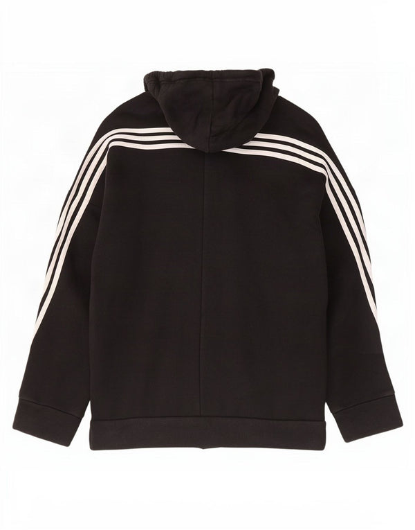 Felpa con cappuccio oversize da donna Adidas Marimekko UK 8/10 Small Black Floral