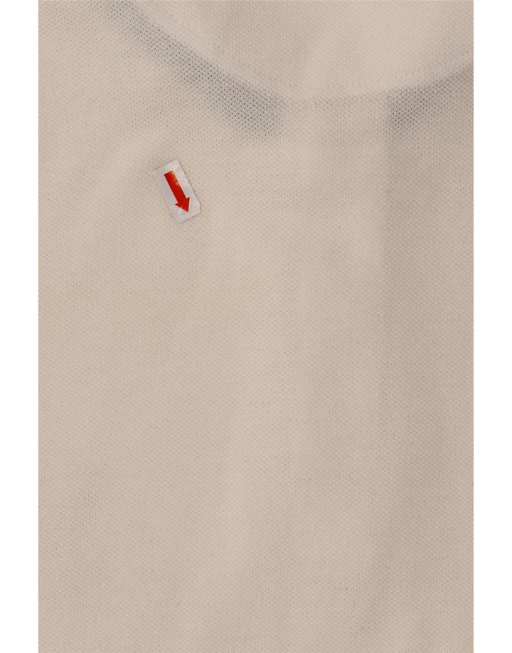 Polo ADIDAS da uomo UK 44/46 XL cotone bianco