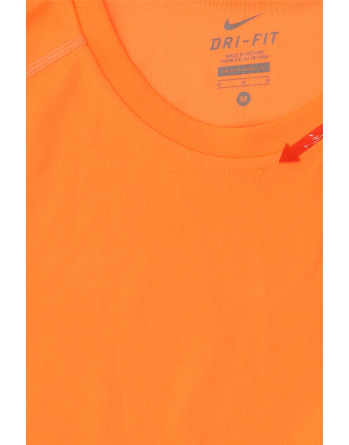 NIKE Mens Dri Fit T-Shirt Top Medium Orange Polyester Vintage Nike and Second-Hand Nike from Messina Hembry 