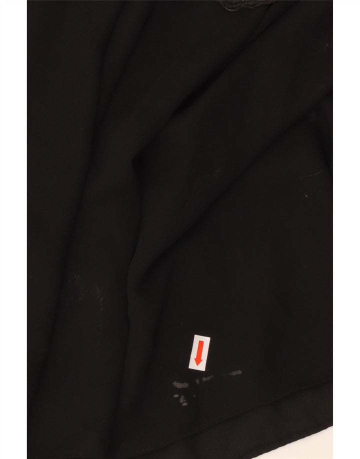 Top Zara da donna corto oversize con spalle scoperte UK 16 grande nero floreale