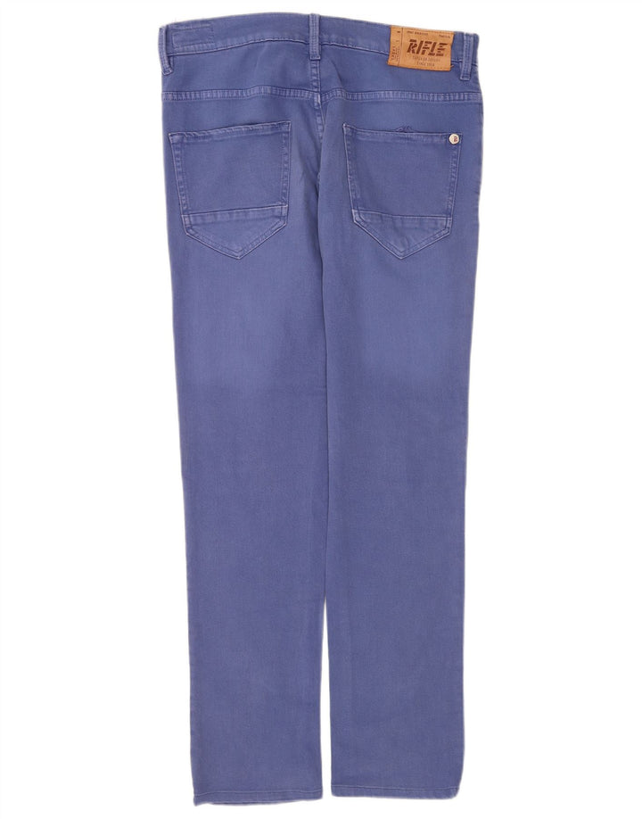 Jeans dritti da donna Rifle W30 L30 in cotone blu