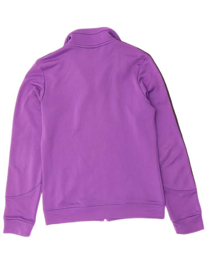 ADIDAS Giacca da tuta da donna UK 10 Small Viola Poliestere